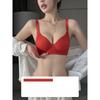 Polyamide Monochrome Bra Elegant Womens With Comfortable Steel Ring Support Nonremovable Padding Knitted Fabric Adult Lingerie
