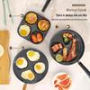 Egg Burger Pan: 4-Hole Breakfast & Steak Die-Cast Fry Pan