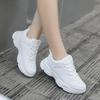 Thick Bottom Non-Slip Jogging Shoes Ladies High Quality Sports Leather Waterproof Running Shoes Women Fitness Casual Sneakers