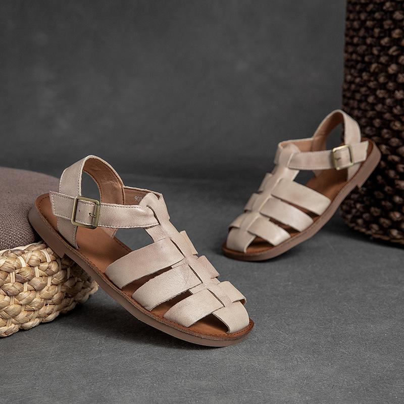 

GKTINOO 2025 New Women Sandals Real Leather Summer Shoes Women Roman Daily Vacation Female Footwear Size 35-40 9