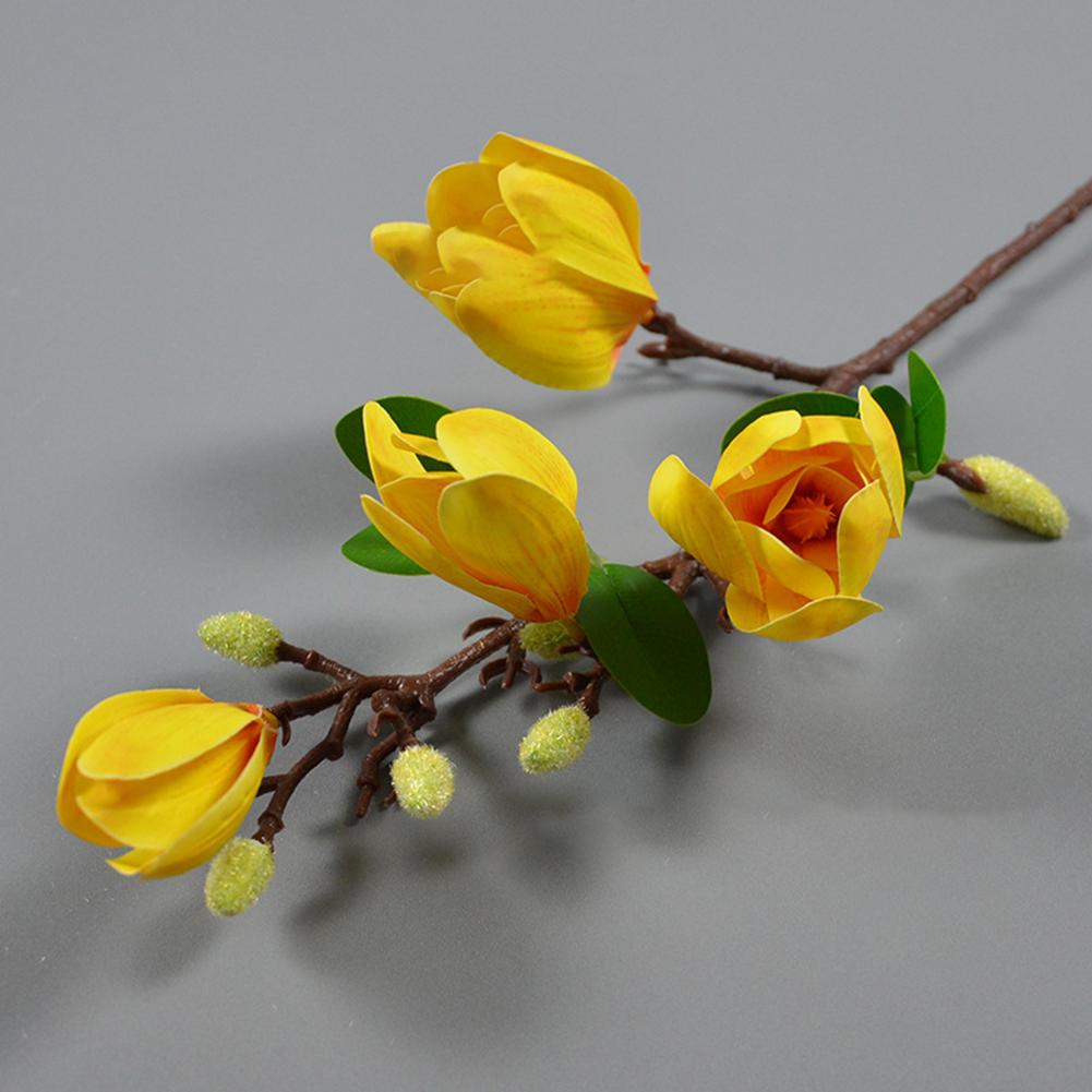 New Practical Artificial Flower Magnolia Orchid For Wedding Decorative Magnolia Denudata Simulation Real Touch