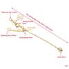 Metal Adjustable Extension Chains 1Pcs for DIY Bracelet Necklace Connectors Extend Your Jewelry Length Ideal for Handmade Gifts