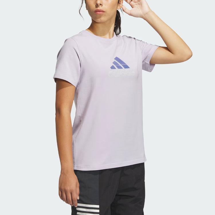 Adidas Must Haves Badge of Sport T-Shirt Women Tops Silver-Purple IM8889