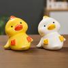 Handgefertigte Enten-Miniaturfigur Keramik Haustier Ente Landschaftsdekoration Schreibtischdekorativ