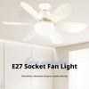 Deckenventilatorleuchte Fernbedienung Dimmbar Leise Timer E27 Sockel für den Heimgebrauch