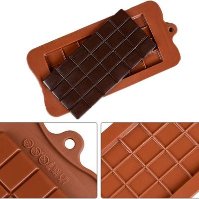 24Cavity Silicone Chocolate Molds Cake Bakeware Kitchen Baking Tools Candy Maker Sugar Mould Bar Block Ice Tray Cake Accessories