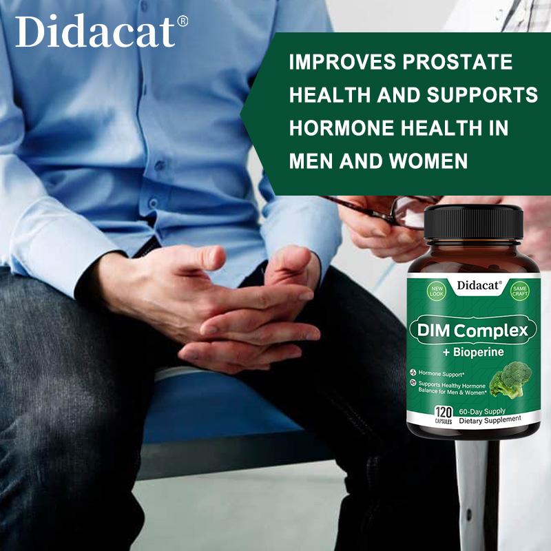 Broccoli Florets 4:1 Extract Complex Capsules with 120 Vegetable Capsules, 60‑Day Supply for Men & Women