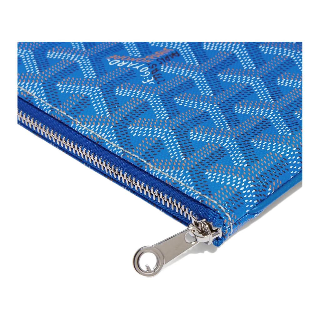 Goyard Senat Y Monogram Full Print Zipper Cosmetic Bag Unisex Cosmetic Bag Black Blue Green SENAT2MMLTY