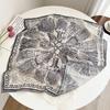 Summer new double-sided velvet scarf air-conditioned room with shawl women travel photo thin sunscreen 61 small square scarf