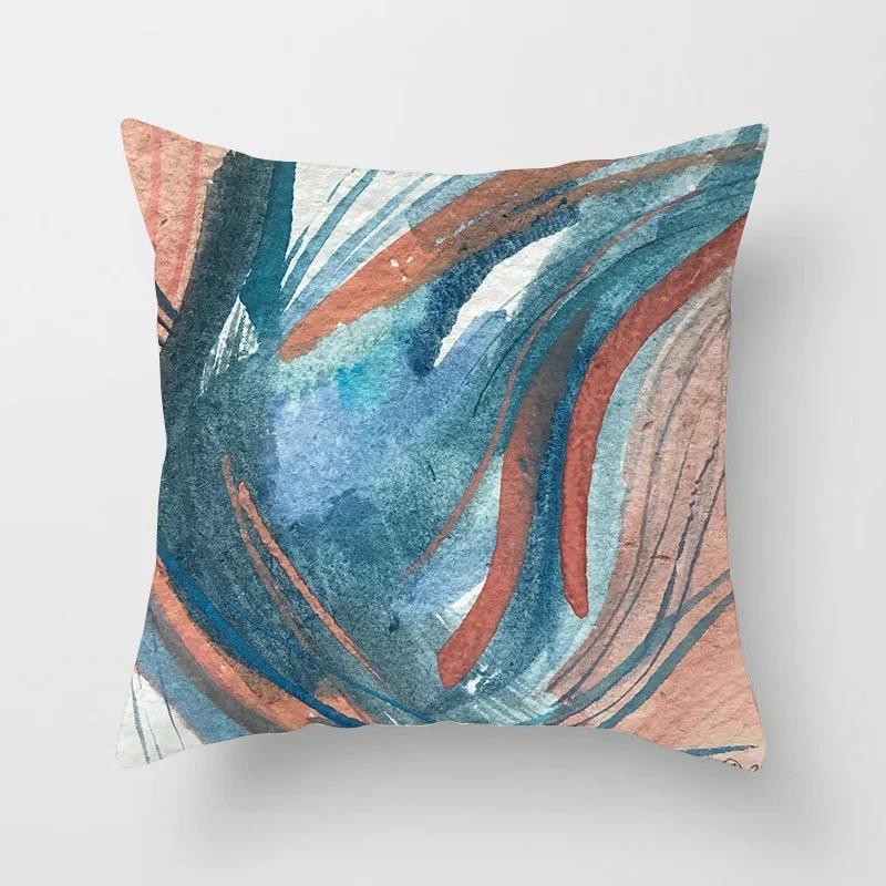 Abstract Colorful Graffiti Pattern Pillowcase Car Ornaments Office Living Room Home Pillowcase