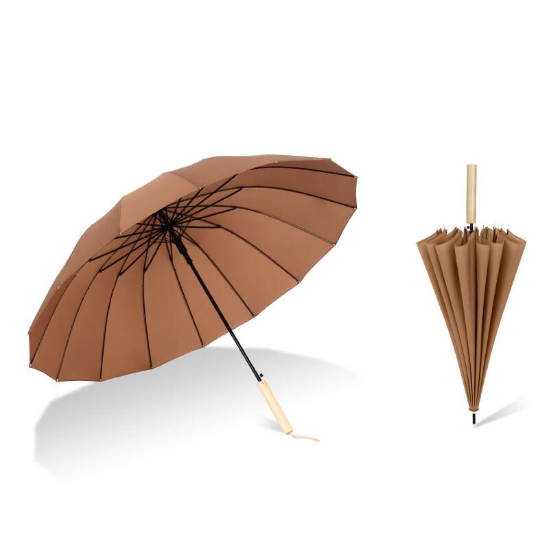 Yushiyi Fresh Style 16-Rib Wooden Handle Umbrella
