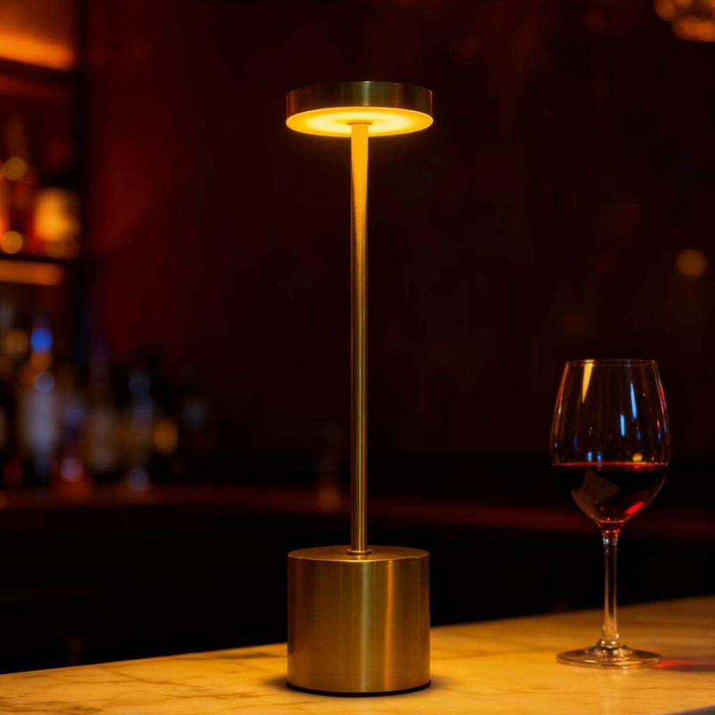 Minimalist LED rechargeable touch desk lampwiththree color bedside creative environment light bar outdoor decoration night light