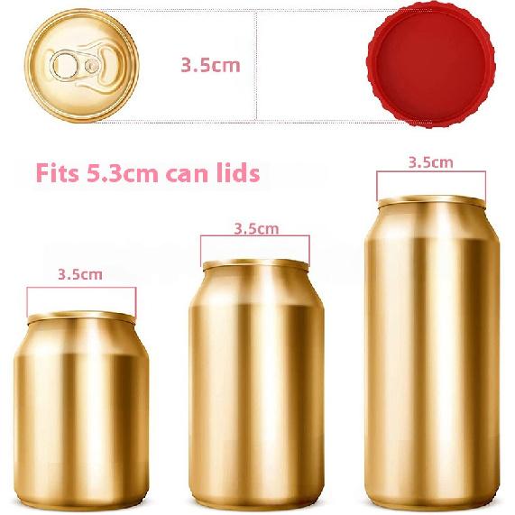 The New Best-selling Silicone LIDS for Cans Soda Cans Cups Cola Seals and Beer Bottles Are Reusable and Easy To Use Cup Holders 5