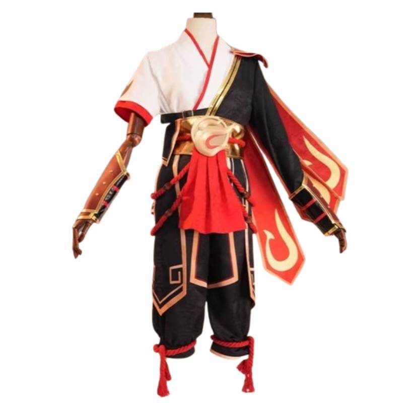 Supernatural Squad General Scarlet Flame Cosplay Costume For Halloween With Polyester Fabric For Anime Fans