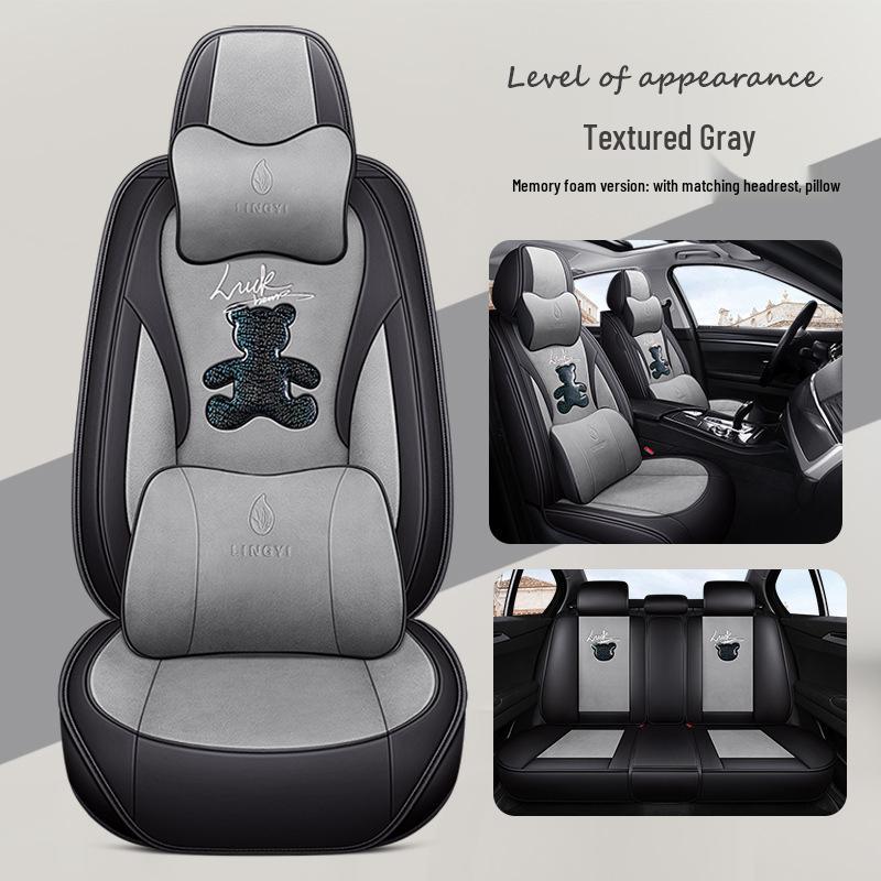 Cartoon Car Seat Covers for Beijing Hyundai Tucson, ix25, ix35, Sonata, and Sonata Eight - Tech Cloth Cushions