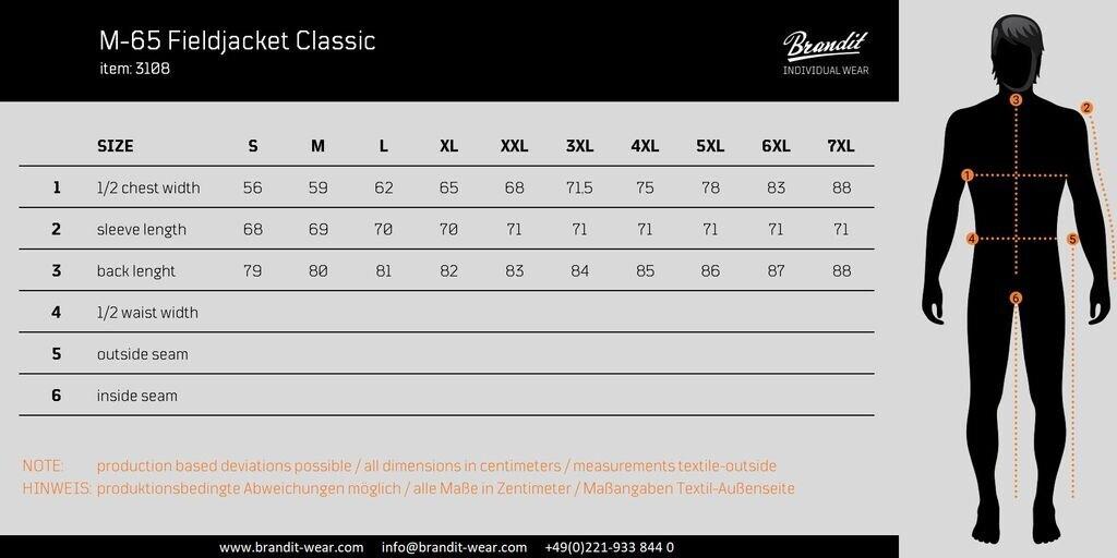 Demi-season Jacket Brandit M-65 Fieldjacket Classic M65 Field Jacket Classic Urban