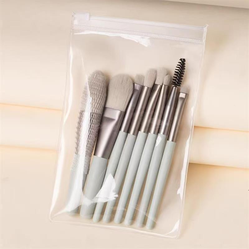 8 Pcs Premium Professional Makeup Brush Set Soft Synthetic Bristles Portable Pu Case For Daily Use Travel And Beauty Enthusiasts