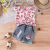 Girls' High Waist Loose Fit Stylish Denim Jeans - Outdoor Wear