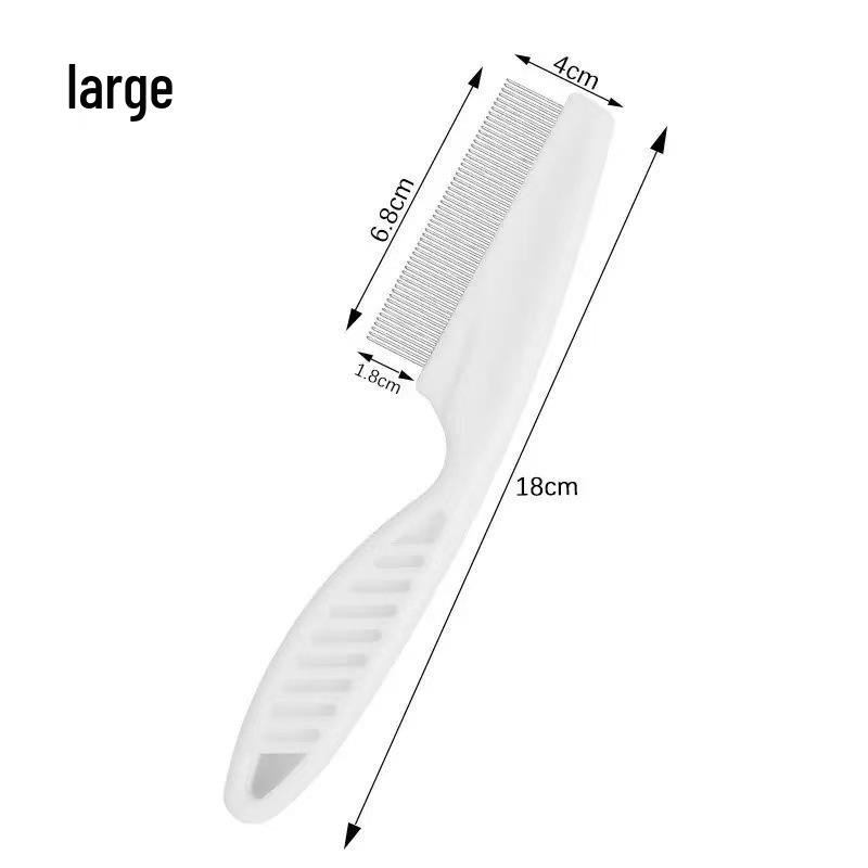 Pet Grooming Fine-Tooth Comb for Cats & Dogs - Small Rake for Hair Removal, Eye and Face Cleaning, Flea Comb