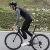 Santic Men's Fleece Cycling Pants, Breathable, Quick-Drying, Padded, Windproof, and Elastic for Autumn and Winter, Black, Size XL