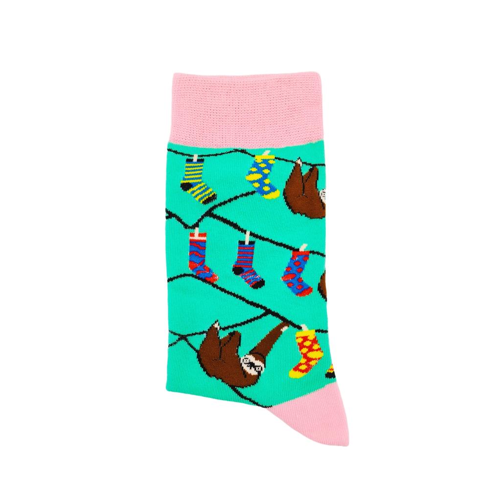 One Pair Packed Monkey Sock Dopamine Cartoon Tube Socks