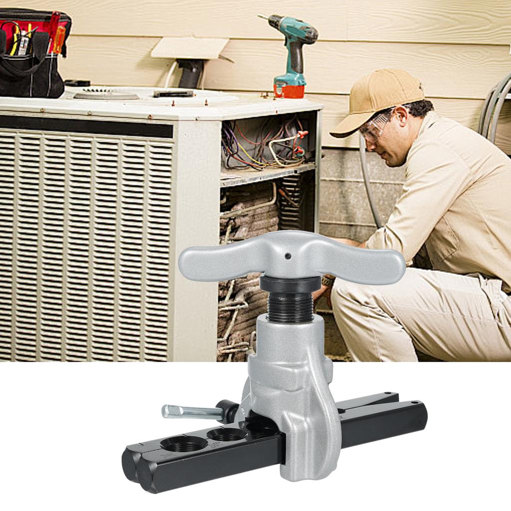 Eccentric Flaring Tools Set and Tube Cutter Kit for 6 Dies Sizes 1434inch HVAC Flaring Tool Kit