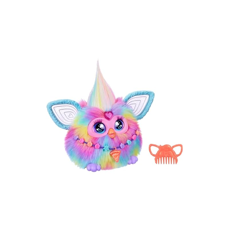 Hasbro Furby Tie-Dye Voice-Responsive Interactive Toy for Boys and Girls Ages 6+ with 15 Fashion Accessories, Animatronic, Motorized Plush Toy for