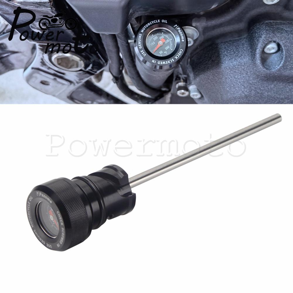 Motorcycle Oil Temperature Gauge Dipstick For Harley Softail Slim FLSL Heritage Classic FLHC FLHCS Fat Bob FXFB FLFBS FLSB 18-20