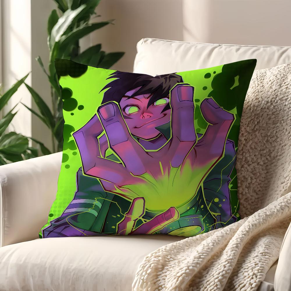 American CCartoon BBenS Cute Cushion Cover For Pillow Printing Sofa Decoration Home Car Room Shop Office Nordic Simplicity