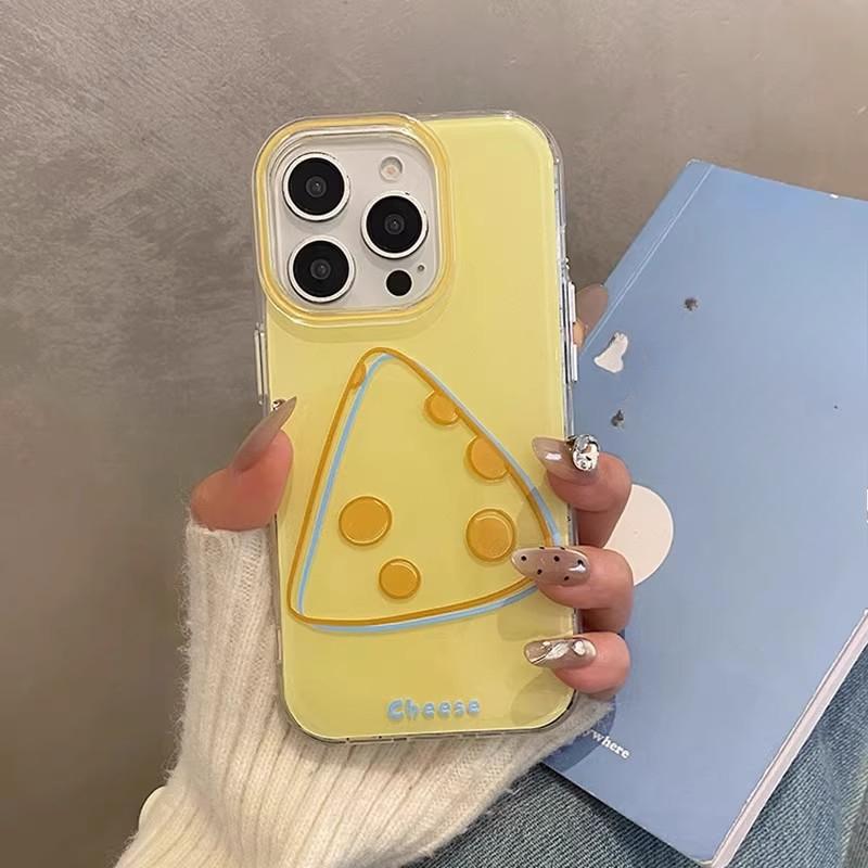 

Простые линии желтый сыр подходит для iPhone 15 чехол для мобильного телефона Apple 16 защитный чехол 14 с подвеской 13 iPhone XSMAX