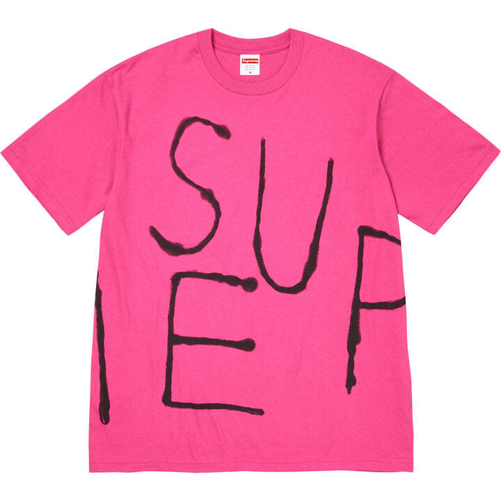 Supreme Painted Tee Fuchsia XL