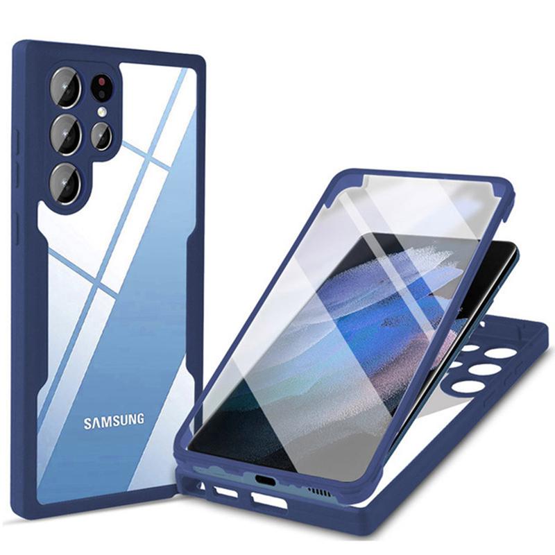 360 Degree Shockproof Phone Case Dual Layer Full Body Cover for Redmi 10C Note 12 10 11 11s Pro+ 5G 4G Samsung Galaxy  A14 A34 A54 A04S A52S A13 A53
