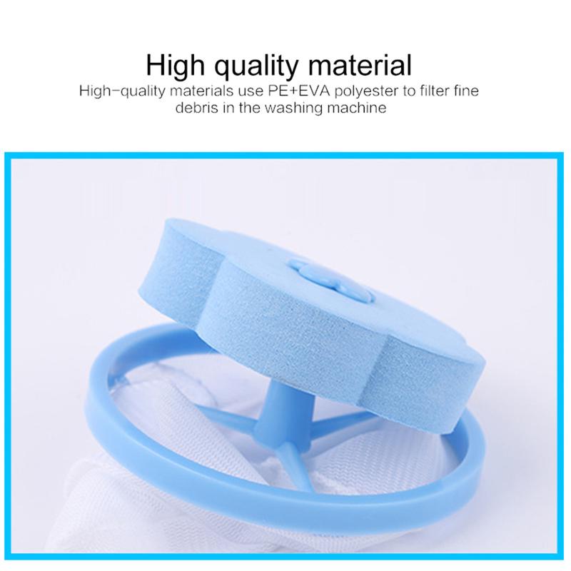 Mesh Filter Bag Laundry Ball Floating Style Washing Machine Filtration Hair Removal Device