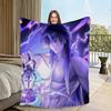 Flins Genshin Impact Fanart Muskeldecke Flanell warme weiche Plüschdecke für Sofa Wohnzimmer Zuhause Schlafzimmer Reise Geschenk Heim