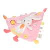 Baby Safety Blanket Chewable Softness Pink Bunny Shape Soothe Security Towel for Bedroom