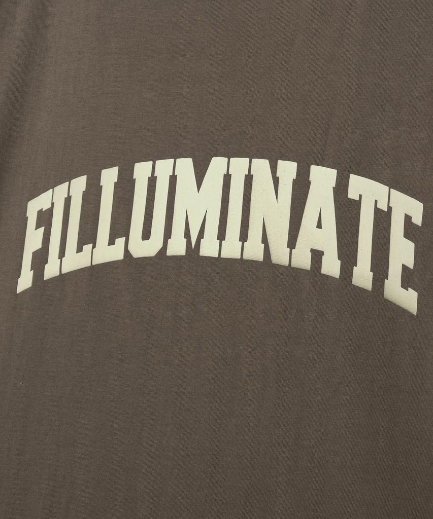 FILLUMINATE Essential Arch Logo T-Shirt - Brown