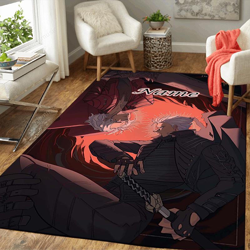 Custom 1Pc Devil May Cry Theme Rug Office Carpet Indoor Outdoor Entrance Doormat Nonslip Soft And Comfortable Living Room D291536