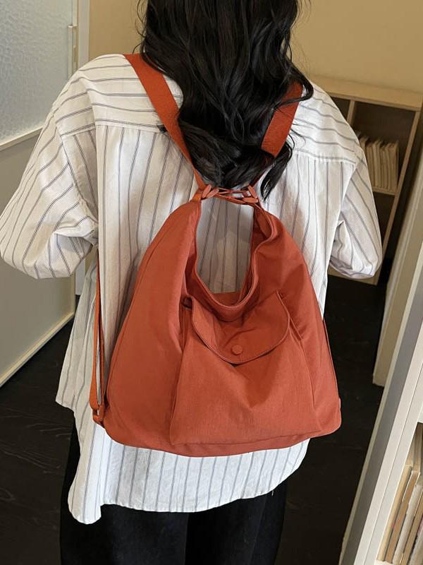 Women's 2026 Large Capacity Canvas Tote - Trendy Student & Commuter Shoulder Bag