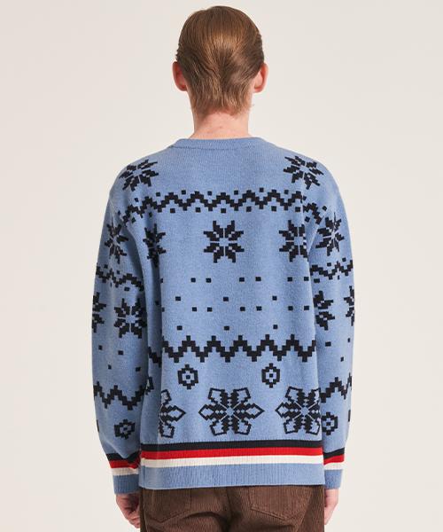 Siholeondeon Nori Fair Isle Sweater (Blue)