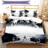 3pcs Fast and Furious Pattern Bedding Set Duvet Cover Set Includes Duvet Cover &pillowcases, Perfect All Season Bedroom Decoration & Gift