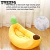 1pc Pet Banana Nest, Detachable And Washable, Warm Plush Dog Cushion Bed, Pet Supplies For Small Medium Dogs And Cats