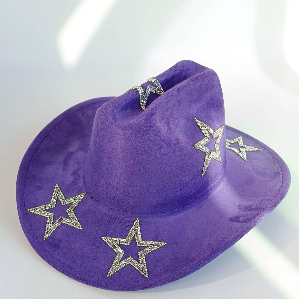 Western Cowboy Hat Imitation Leather Accessories Men and Women Jazz Cowboy Hat Wide Brim Suede Fedora Hat Wide Brim Hat Men2026
