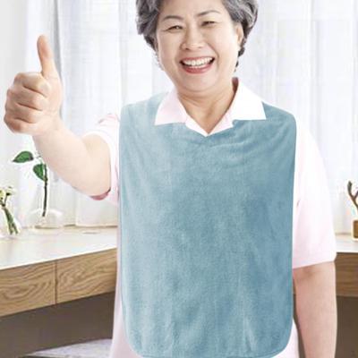 Adult Bibs for Eating Meal Protection Cover Washable Senior Clothing Guard Elderly Bib