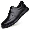Herrskor vår och höst herrars affärsskor herrars vardagsskor mjuk sula vardagsskor rund tå läderskor herr