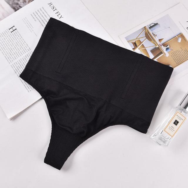 

Women Thong Panty Shaper Slimming Underwear Butt Lifter Belly Shaping Cincher Brief Body Shaper High Waist Tummy Control Panties L