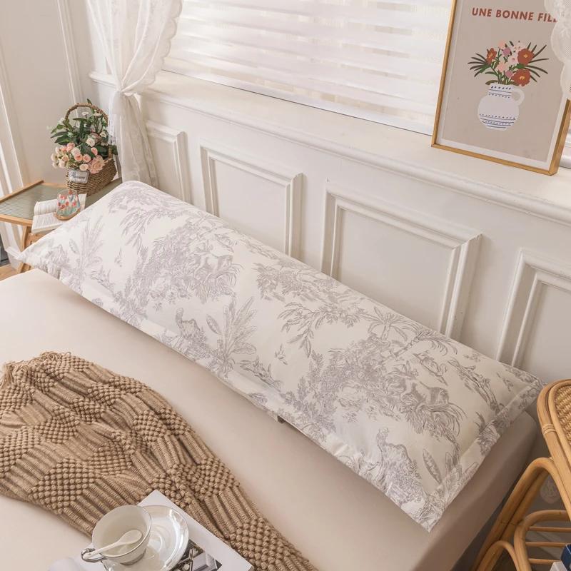 1 Pc Lover Printed Long Pillowcase Decorative for Home,Pillowcases for Bed of 150 Cm,Double Lover Sleeping Pillow Cover 180 Cm