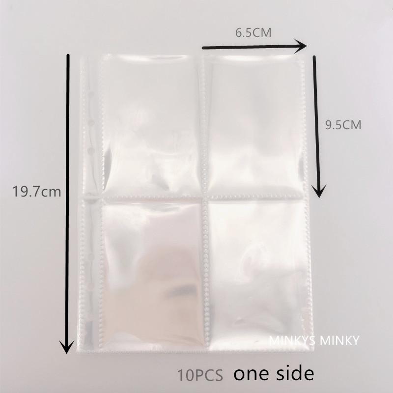 MINKYS Kawaii Candy Color A5 PU Leather Kpop Photocards Collect Book Photo Cards Album Storage Book School Stationery