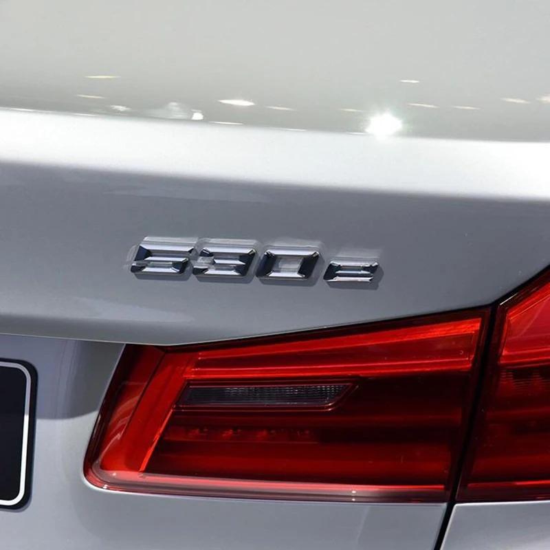 ABS Auto Kofferraum Heck Buchstaben Logo Plakette Emblem Aufkleber für BMW 5er Serie 520e 525e 528e 530e 535e 540e 550e E39 E60 E61 F10 F11 G30