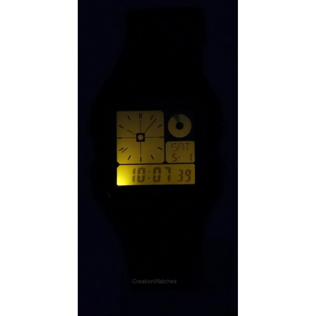 Casio W217H-3AV Orologio Digitale Uomo - Quarzo Con Cinturino In Resina Verde - Cronometro E Retroilluminazione LED