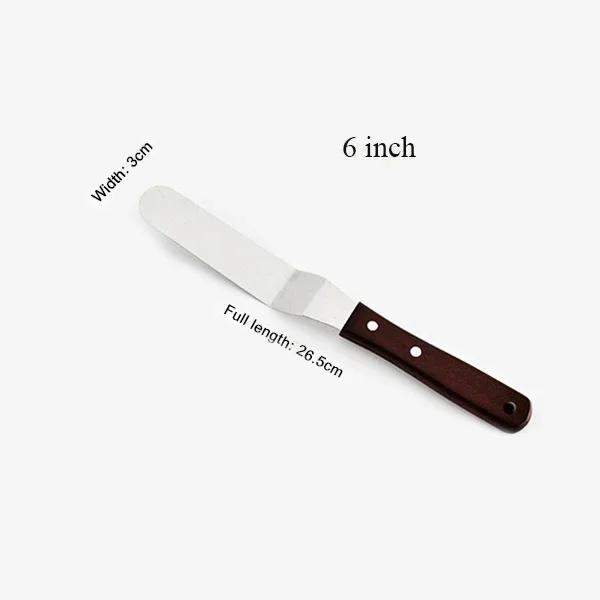 4/6/8/10 Zoll Edelstahl Kuchenspatel Buttercreme Zuckerguss Frosting Messer Sahnespachtel Küchen Kuchen Dekorationswerkzeuge